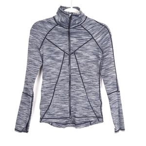 Z by Zella space dyed full zip lightweight mock neck active thumb holes jacket